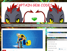 Tablet Screenshot of captaingemcodes.wordpress.com