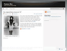Tablet Screenshot of fantasybox.wordpress.com