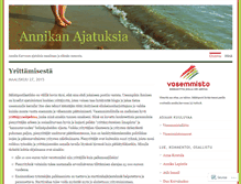 Tablet Screenshot of annikakarvonen.wordpress.com