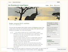 Tablet Screenshot of emilyselephant.wordpress.com