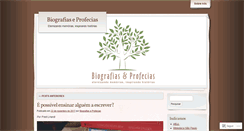 Desktop Screenshot of biografiaseprofecias.wordpress.com