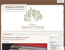 Tablet Screenshot of biografiaseprofecias.wordpress.com