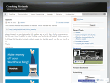 Tablet Screenshot of coachingmethods.wordpress.com