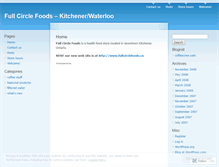 Tablet Screenshot of fullcirclefoodskw.wordpress.com