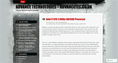 Desktop Screenshot of advancetec.wordpress.com