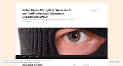 Desktop Screenshot of noblecausecorruption.wordpress.com