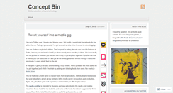 Desktop Screenshot of conceptbin.wordpress.com