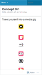 Mobile Screenshot of conceptbin.wordpress.com