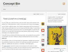 Tablet Screenshot of conceptbin.wordpress.com