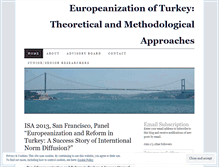 Tablet Screenshot of europeanizationofturkey.wordpress.com