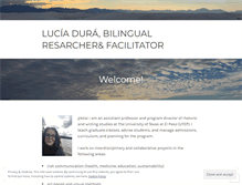 Tablet Screenshot of luciadura.wordpress.com