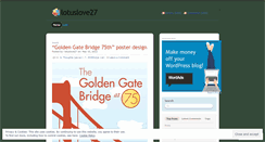 Desktop Screenshot of lotuslove27.wordpress.com