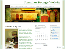 Tablet Screenshot of jonathanwstrong.wordpress.com