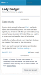 Mobile Screenshot of ladygadgetblog.wordpress.com