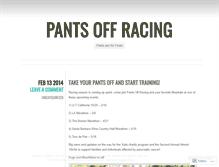 Tablet Screenshot of pantsoffracing.wordpress.com