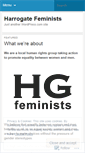 Mobile Screenshot of harrogatefeminists.wordpress.com