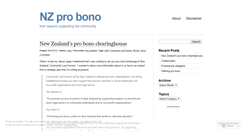 Desktop Screenshot of nzprobono.wordpress.com