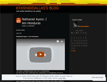 Tablet Screenshot of kyashaxdallas.wordpress.com