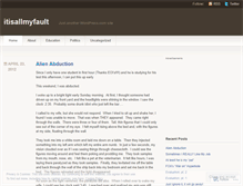 Tablet Screenshot of itisallmyfault.wordpress.com