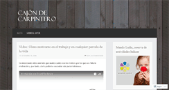 Desktop Screenshot of cajondecarpintero.wordpress.com