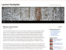 Tablet Screenshot of laurinevandepitte.wordpress.com