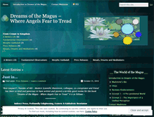 Tablet Screenshot of dreamsofthemagus.wordpress.com