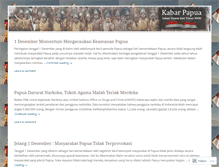 Tablet Screenshot of kabarpapua.wordpress.com