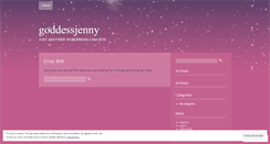 Desktop Screenshot of goddessjenny.wordpress.com