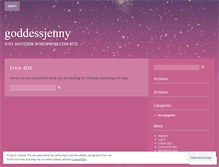 Tablet Screenshot of goddessjenny.wordpress.com