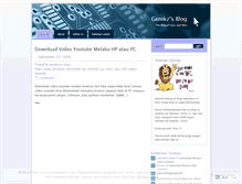 Tablet Screenshot of genikz.wordpress.com