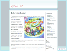 Tablet Screenshot of kyo2812.wordpress.com