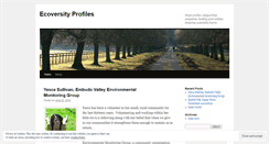 Desktop Screenshot of ecoversityprofiles.wordpress.com