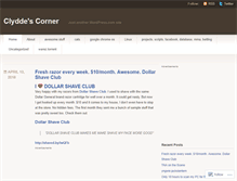 Tablet Screenshot of clydde.wordpress.com