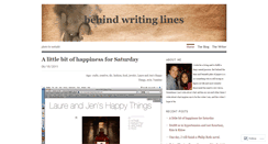 Desktop Screenshot of behindwritinglines.wordpress.com