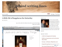 Tablet Screenshot of behindwritinglines.wordpress.com