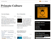 Tablet Screenshot of primateculture.wordpress.com