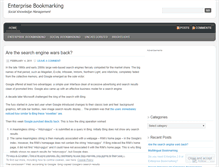 Tablet Screenshot of enterprisebookmarking.wordpress.com