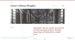 Desktop Screenshot of lornaslibrarythoughts.wordpress.com