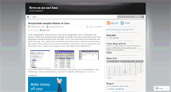 Desktop Screenshot of betweenmeandlinux.wordpress.com