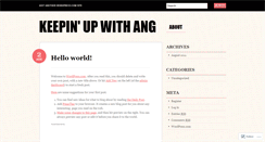 Desktop Screenshot of angelac51590.wordpress.com
