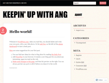 Tablet Screenshot of angelac51590.wordpress.com