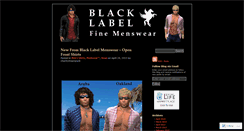Desktop Screenshot of blacklabelmenswear.wordpress.com