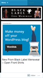 Mobile Screenshot of blacklabelmenswear.wordpress.com
