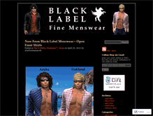 Tablet Screenshot of blacklabelmenswear.wordpress.com