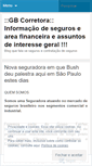 Mobile Screenshot of gbcorretora.wordpress.com