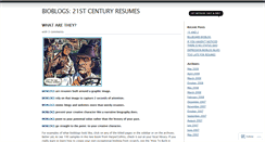 Desktop Screenshot of 1stbioblogger.wordpress.com