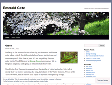 Tablet Screenshot of emeraldgate.wordpress.com