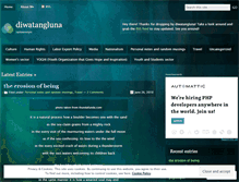 Tablet Screenshot of diwatangluna.wordpress.com