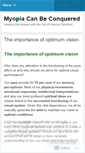 Mobile Screenshot of myopiahealing.wordpress.com