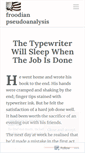 Mobile Screenshot of froodianpseudoanalysis.wordpress.com